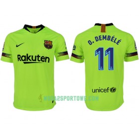 Koszulka FC Barcelona O. DEMBELE 11 Wyjazdowe Stroje Piłkarskie 2018/19 Krótki Rękaw